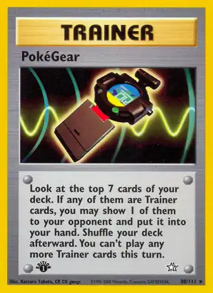 PokéGear 88/111 Neo Genesis 1st Edition