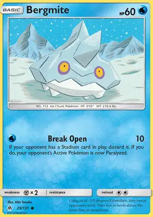 Bergmite 29/131 Forbidden Light