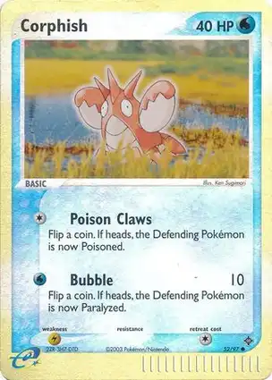 Corphish 52/97 EX Dragon