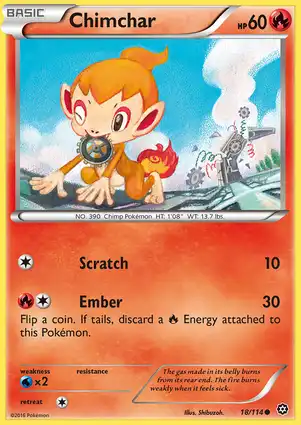 Chimchar 18/114 Steam Siege