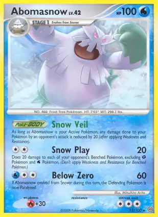 Abomasnow 12/100 Stormfront