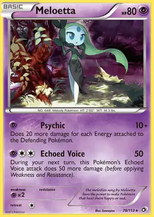Meloetta 78/113 Legendary Treasures