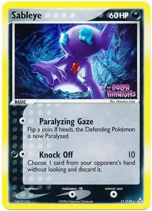 Sableye 31/110 EX Holon Phantoms