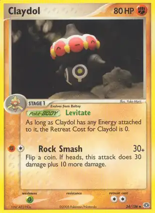 Claydol 24/106 EX Emerald