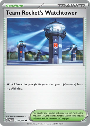Team Rocket's Watchtower 210/217 Ascended Heroes