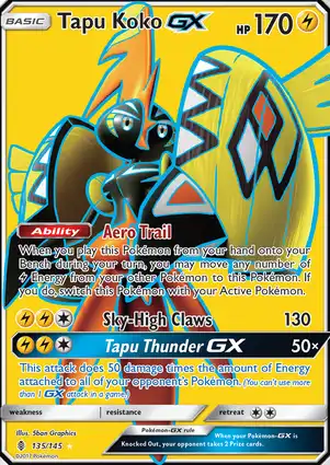 Tapu Koko-GX 135/145 Guardians Rising