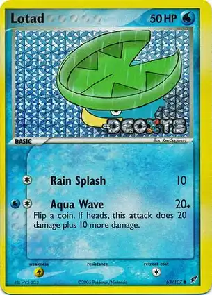 Lotad 63/107 EX Deoxys