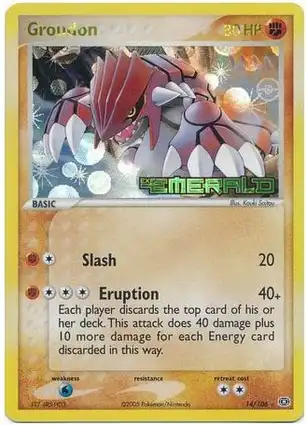Groudon 14/106 EX Emerald