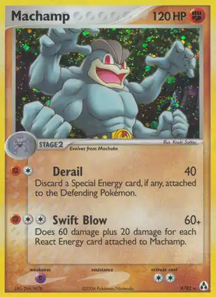 Machamp 9/92 EX Legend Maker