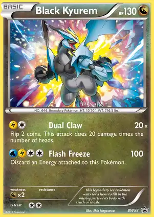 Black Kyurem BW58 Black & White Promos