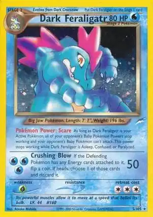 Dark Feraligatr 5/105 Neo Destiny