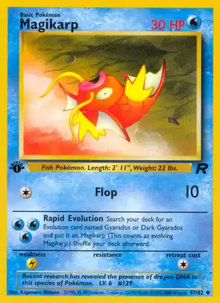 Magikarp 47/82 Team Rocket 1st Edition