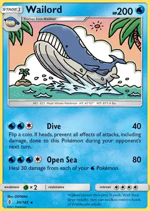 Wailord 30/145 Guardians Rising
