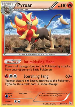 Pyroar 20/106 Flashfire