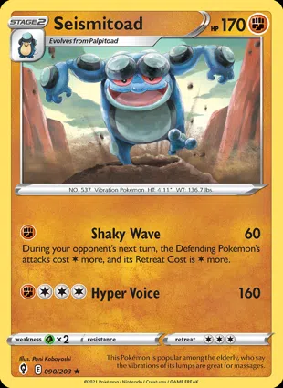 Seismitoad 090/203 Evolving Skies