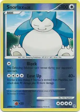 Snorlax 37/130 Diamond & Pearl