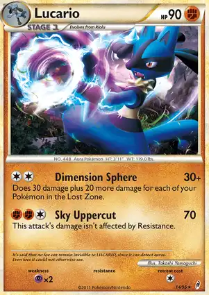 Lucario 14/95 Call of Legends
