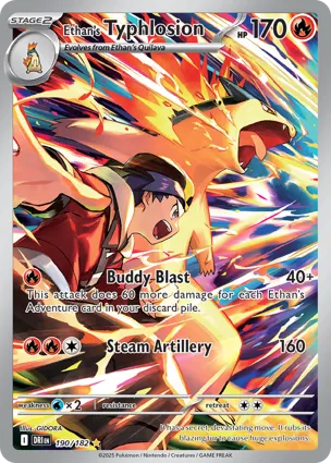 Ethan's Typhlosion 190/182 Destined Rivals
