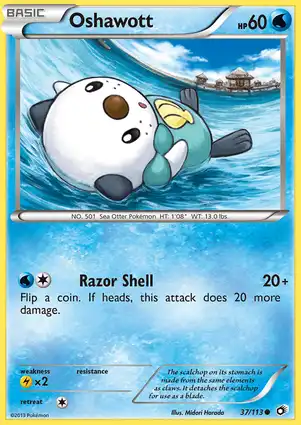Oshawott 37/113 Legendary Treasures