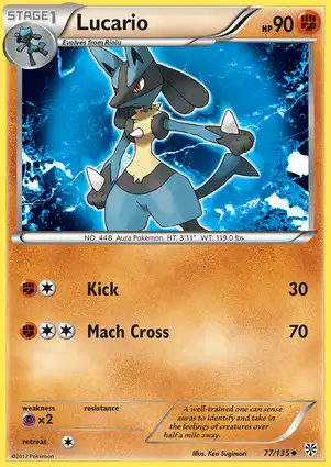Lucario 77/135 Plasma Storm