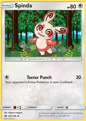 Spinda 102/149 Sun & Moon