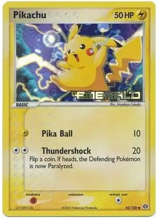 Pikachu 60/106 EX Emerald