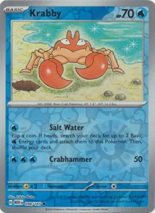 Krabby 098/165 Scarlet & Violet 151