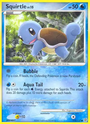 Squirtle 112/132 Secret Wonders