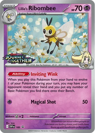 Lillie's Ribombee 183 Scarlet & Violet Promos