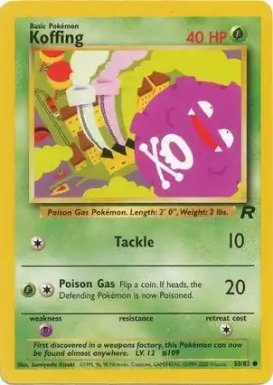 Koffing 58/82 Team Rocket