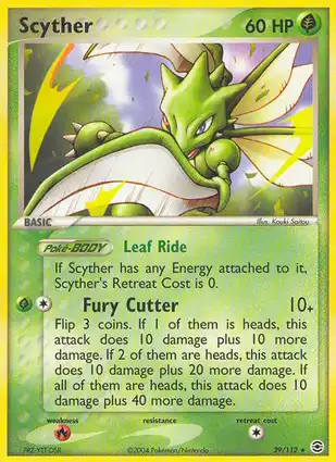 Scyther 29/112 EX FireRed & LeafGreen