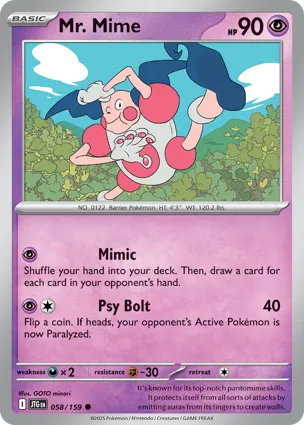 Mr. Mime 058/159 Journey Together
