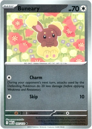 Buneary 107/132 Mega Evolution