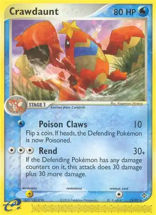 Crawdaunt 13/97 EX Dragon