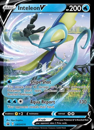 Inteleon V SWSH016 Sword & Shield Promos