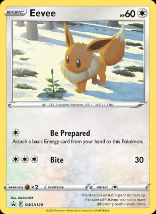 Eevee SWSH190 Sword & Shield Promos