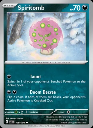 Spiritomb 129/198 Scarlet & Violet