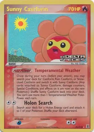Sunny Castform 31/113 EX Delta Species
