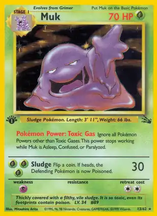 Muk 13/62 Fossil 1st Edition