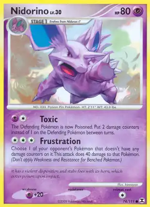Nidorino 74/111 Rising Rivals