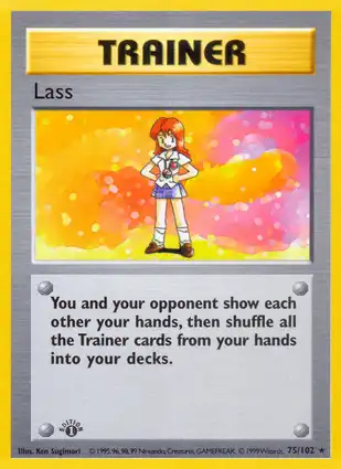 Lass 75/102 Base Set 1st Edition