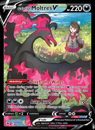 Galarian Moltres V TG20/TG30 Astral Radiance