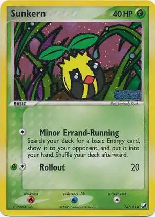 Sunkern 76/115 EX Unseen Forces