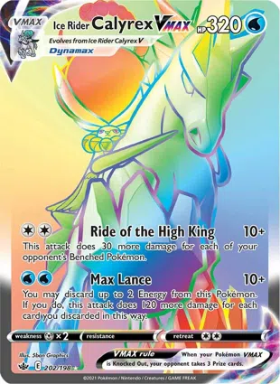 Ice Rider Calyrex VMAX 202/198 Chilling Reign