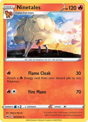 Ninetales 023/202 Sword & Shield