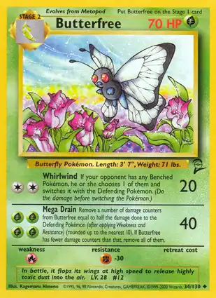 Butterfree 34/130 Base Set 2