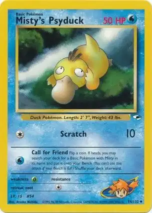 Misty's Psyduck 54/132 Gym Heroes