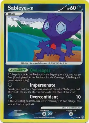 Sableye 48/100 Stormfront