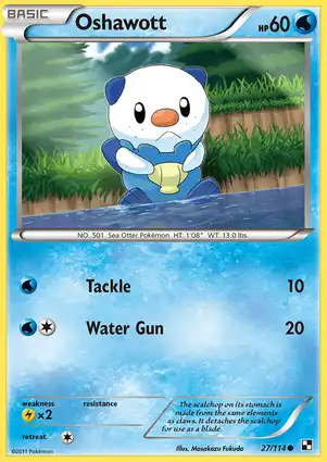 Oshawott 27/114 Black & White