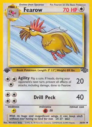Fearow 36/64 Jungle 1st Edition